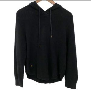 Ralph Lauren knit black hoodie gently used